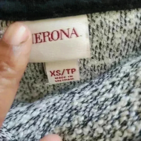 701. Merona cowl neck long sleeve tunic heather marled gray sweater - Picture 6 of 6